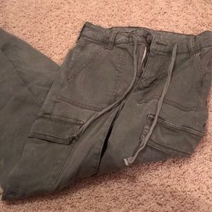 american eagle army green highwaisted jean